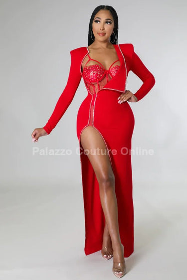 My Own Style Of Loving (Red) - Palazzo Couture Online
