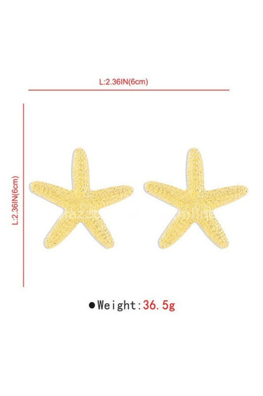 My Starfish Stud Earrings (Gold) - Palazzo Couture Online