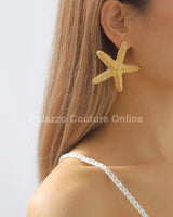 My Starfish Stud Earrings (Gold) - Palazzo Couture Online