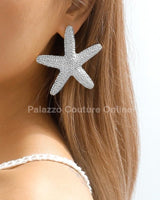 My Starfish Stud Earrings (Silver) - Palazzo Couture Online