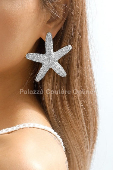 My Starfish Stud Earrings (Silver) - Palazzo Couture Online