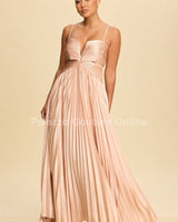 Mystic Magic Maxi Gown (Champagne) - Palazzo Couture Online