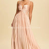 Mystic Magic Maxi Gown (Champagne) front view showing full-length maxi silhouette