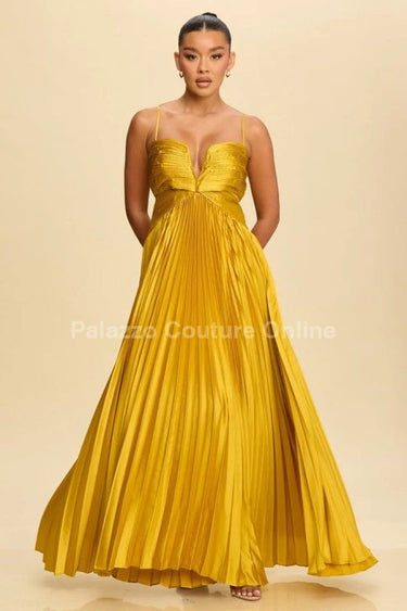 Mystic Magic Maxi Gown
(Moss) front view showing full-length maxi silhouette