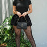 Mystic Sheer Symbols Black Tights for women - fashion hosiery by Palazzo Couture