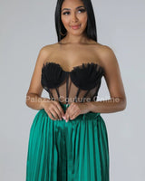 Mystic Siren Corset Top (Black) - Palazzo Couture Online