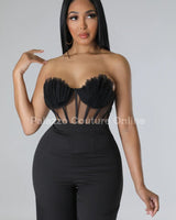 Mystic Siren Corset Top (Black) - Palazzo Couture Online