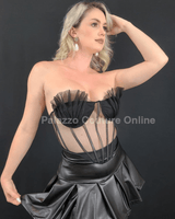 Mystic Siren Corset Top (Black) - Palazzo Couture Online