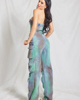 Mystique Denim Jumpsuit - elegant jumpsuit for parties and events
