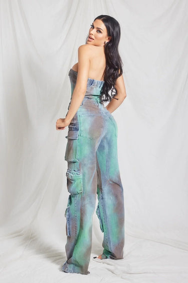 Mystique Denim Jumpsuit - elegant jumpsuit for parties and events
