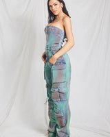 Mystique Denim Jumpsuit - women's one-piece outfit for going out