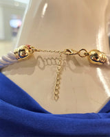 Nautical Sun Pendant Necklace-Gold- White Robe - women's statement jewelry