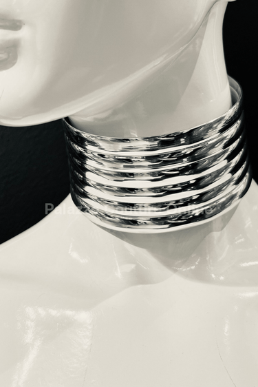 Nefertiti Choker (Silver) - Palazzo Couture Online
