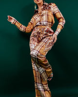 Night in Milan Pant Set (Camel) - Palazzo Couture Online