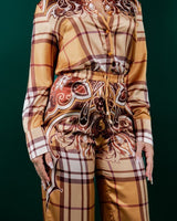 Night in Milan Pant Set (Camel) - Palazzo Couture Online