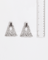 No Feelings Silver Earring - Palazzo Couture Online