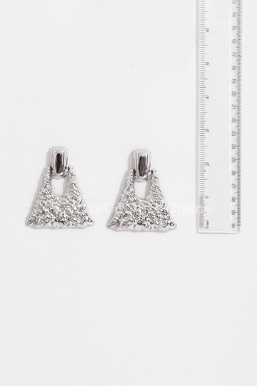 No Feelings Silver Earring - Palazzo Couture Online