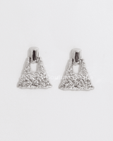 No Feelings Silver Earring - Palazzo Couture Online