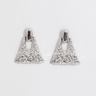 No Feelings Silver Earring - Palazzo Couture Online