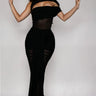 Obsidian Seduction Mesh Skirt Set - Black - Palazzo Couture Online