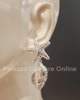 Ocean Dreams Dangle Earrings (Silver) - Palazzo Couture Online