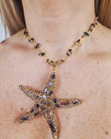 Ocean Jewel Starfish Necklace Gold - Palazzo Couture Online