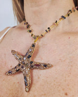 Ocean Jewel Starfish Necklace Gold - Palazzo Couture Online