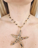 Ocean Jewel Starfish Necklace Gold for women - fashion jewelry by Palazzo Couture