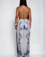 Ocean Muse Shell Pant Set - Blueshell - Palazzo Couture Online