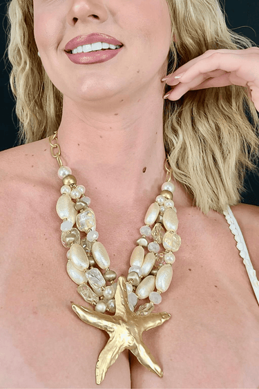 Ocean Star Statement Necklace - Palazzo Couture Online