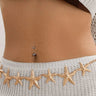 Ocean Starfish Waist Chain Belt Gold for women - fashion belt by Palazzo Couture