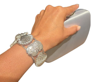 Ocean Tresure Cuff Silver - Palazzo Couture Online