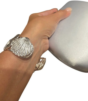 Ocean Tresure Cuff - Silver - women's statement jewelry
