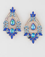 Open Crystal Drop Earrings - Palazzo Couture Online