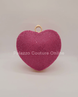 Open Your Heart Clutch (Fuchsia) - Palazzo Couture Online