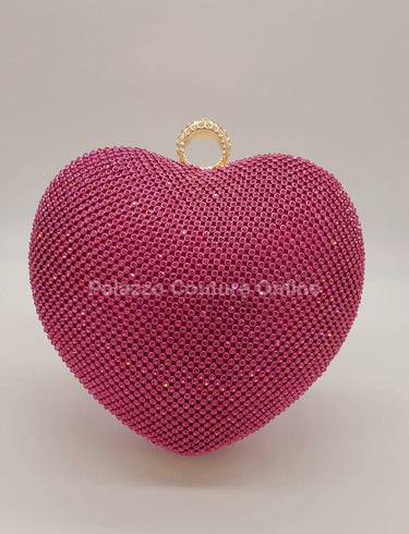 Open Your Heart Clutch (Fuchsia) - Palazzo Couture Online