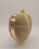 Glamorous gold minaudière bag for formal events