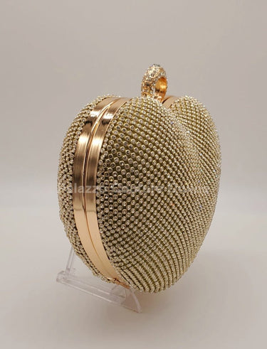 Glamorous gold minaudière bag for formal events