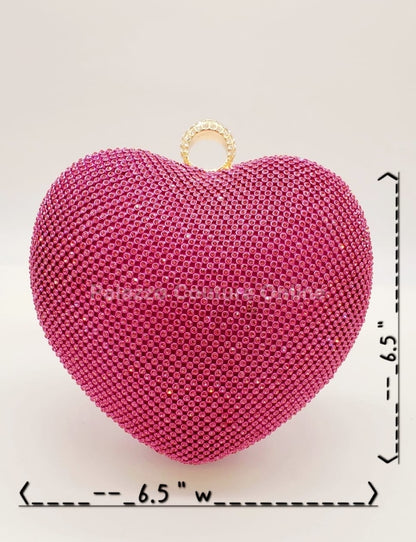Open Your Heart Clutch (Pink) Hand Bag