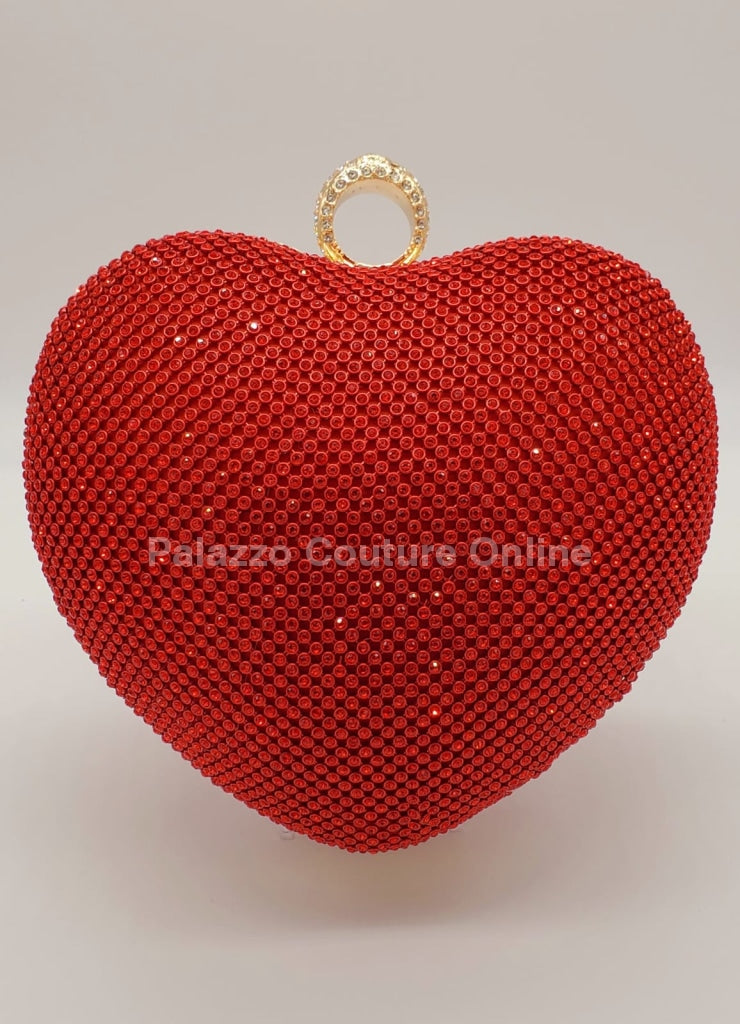 Open Your Heart Clutch (Red) Hand Bag