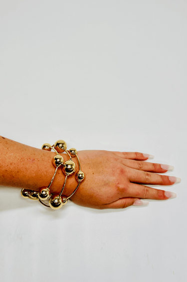 Orbital Flow Cuff (Gold) - Palazzo Couture Online