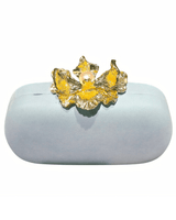Orchid Bloom Clutch (Blue) - Palazzo Couture Online