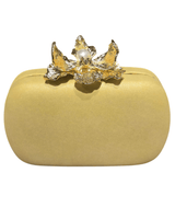 Orchid Bloom Clutch (Yellow) - Palazzo Couture Online