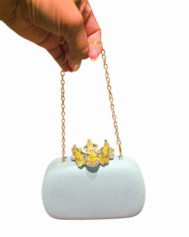 Orchid Bloom Clutch (Yellow) - trendy women's bag