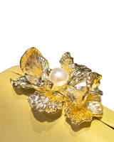 Orchid Bloom Clutch (Yellow) - stylish purse for going out