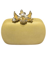 Orchid Bloom Clutch (Yellow) for women - bag by Palazzo Couture