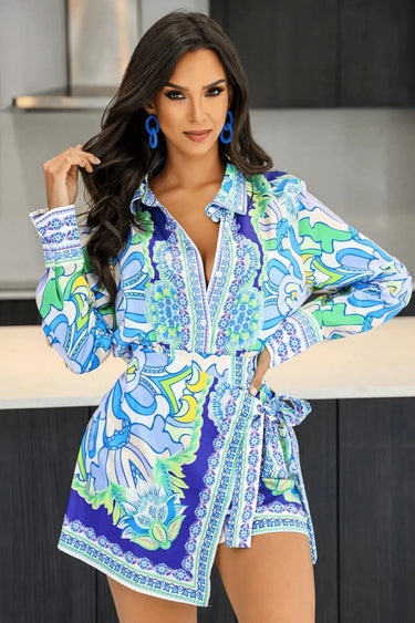 Out With My Girls Skirt Set front view showing complete two piece short set