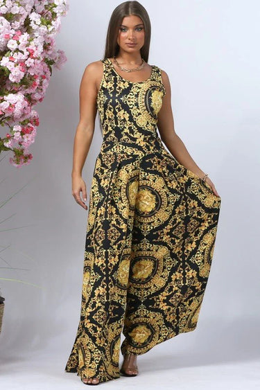 Paisley Print Bodysuit showing neckline and construction detail