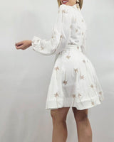 Palm Breeze Shirt Dress White - Palazzo Couture Online