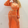 Paradise Cover Up Maxi Dress ( Orange) for women - beach cover up by Palazzo Couture